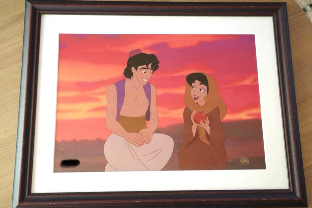 アラジン＆ジャスミン【Sunset Romance】サンセットロマンス　セル画 ディズニー限定セル画】アラジン＆ジャスミン Sunset Romance - メルカリ
