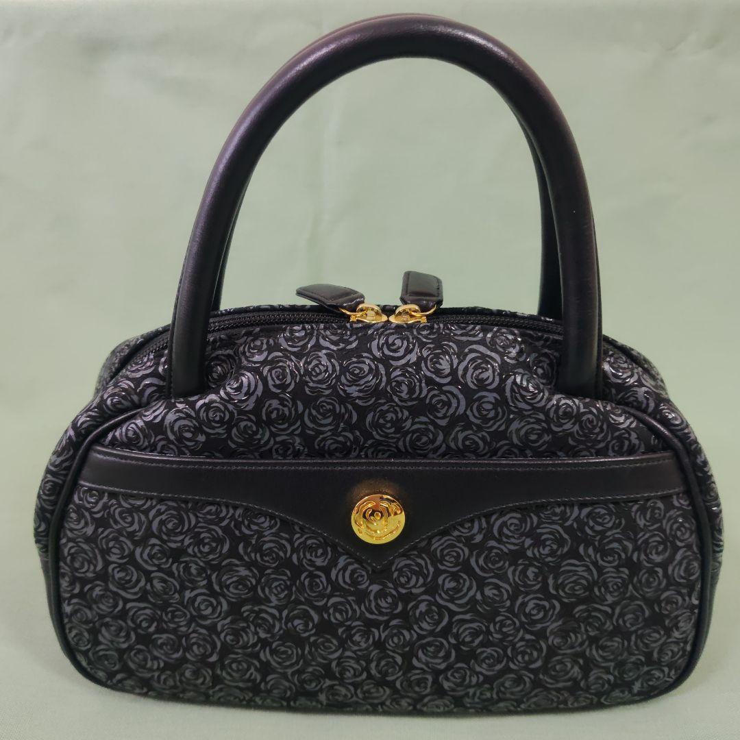 印傳屋黒薔薇のミニバッグ