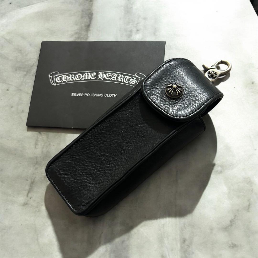 JJR様【極希少・鑑定済】クロムハーツ スイベルクリップ クロスボール レザー CHROME HEARTS クロムハーツ クリップ スイベル クロスボール ダガー