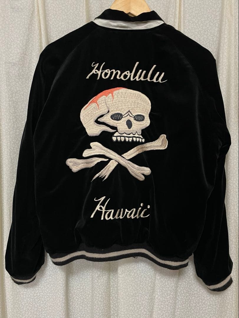 ★美品　テーラー東洋 スカジャン 港商スペシャル 別珍 髑髏