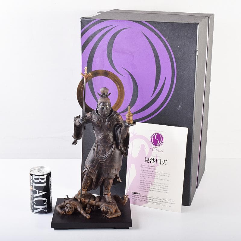 仏教美術　isumu　イスム　樹脂製　レプリカ　毘沙門天像　置物　FR7645B