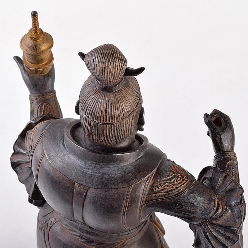 仏教美術 isumu イスム 樹脂製 レプリカ 毘沙門天像 置物 FR7645B