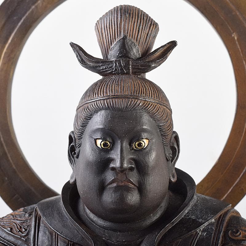 仏教美術 isumu イスム 樹脂製 レプリカ 毘沙門天像 置物 FR7645B