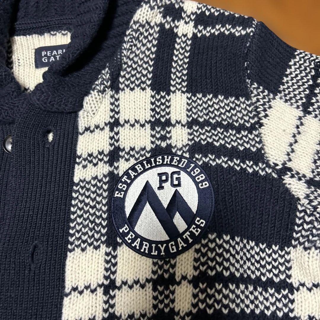 PEARLY GATES チェック柄ニット 4 - メルカリ
