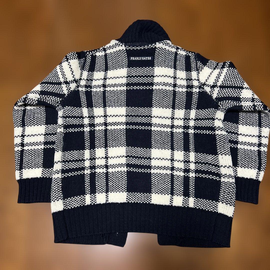 PEARLY GATES チェック柄ニット 4 - メルカリ