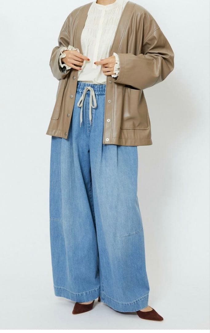 ブーちゃんさま専用　　 フィーリック デニムコクーンシルエットワイドパンツ