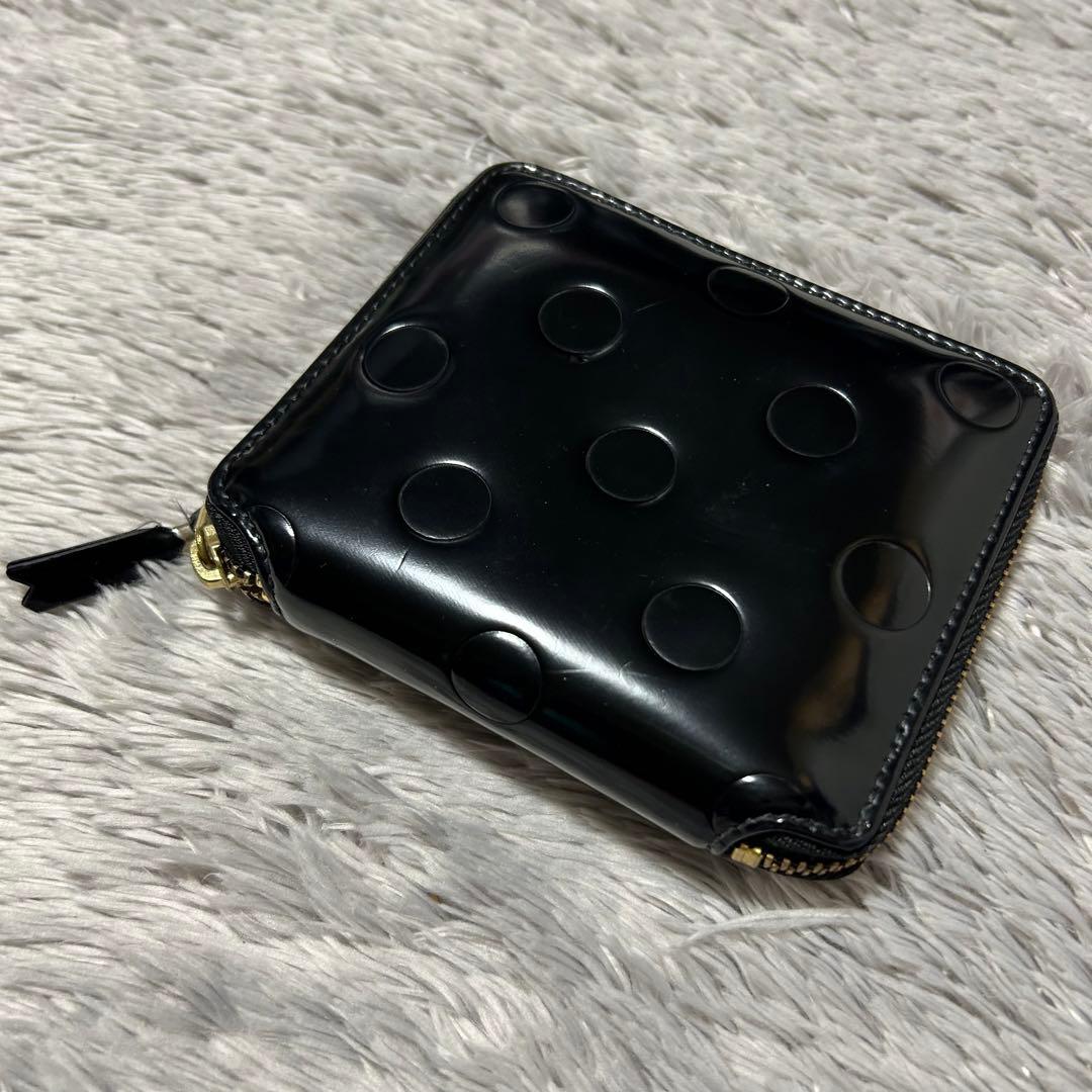 COMME des GARCNS コムデギャルソン 財布 ポルカドット エンボス