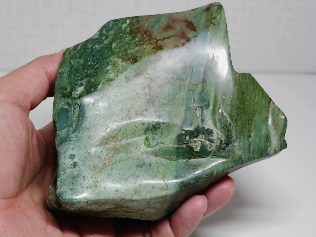 出雲石 1.1kg 碧玉 ジャスパー 瑪瑙 メノウ 鑑賞石 自然石 原石 鉱石