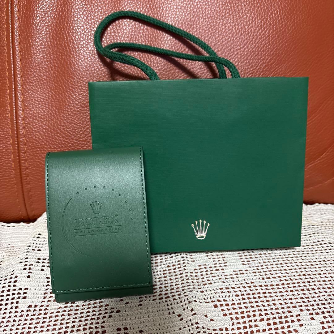 ロレックス ROLEX 緑色レザー 時計ケース 収納ケース - メルカリ
