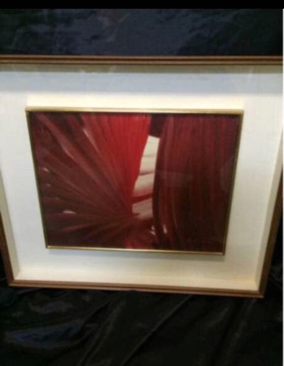 ◆ 古田安 絵画 6号 鉄鶏会 前衛芸術　油絵 額装 美術品 眠眠　みんみん