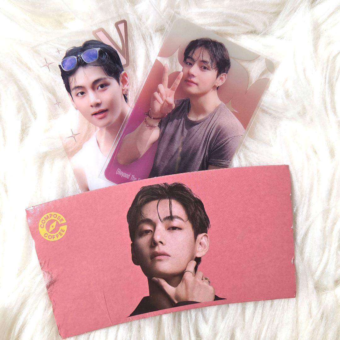BTS V テテ コンポーズコーヒー新カップホルダー&クリアトレカセット