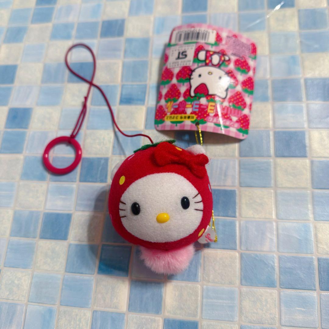 サンリオ　ハローキティ ストラップ ぬいぐるみ　mini　ヨーヨーボール　激レア サンリオ ハローキティぬいぐるみボールチェーン2（再販）｜夢屋