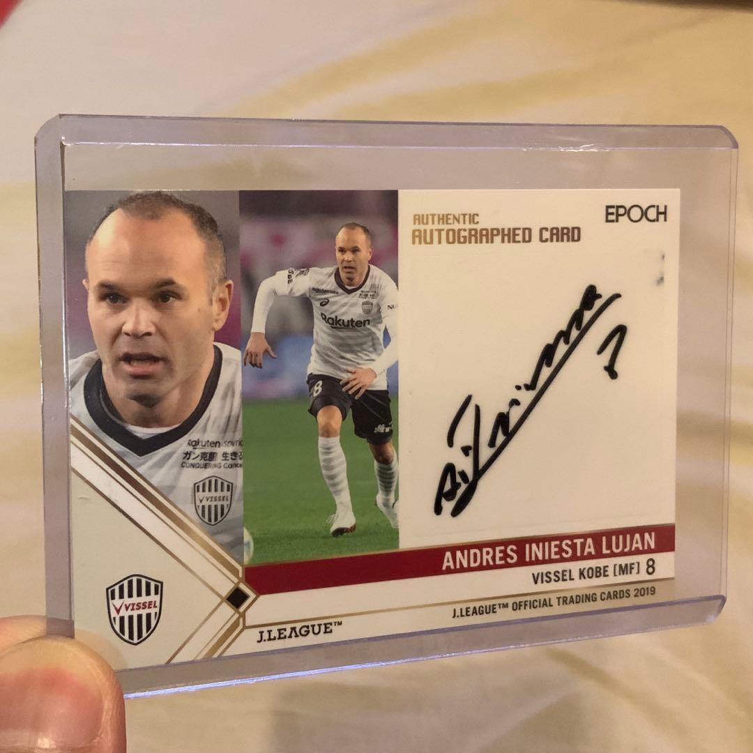 EPOCH 2019 Jリーグ ヴィッセル神戸 直筆サインカード イニエスタ