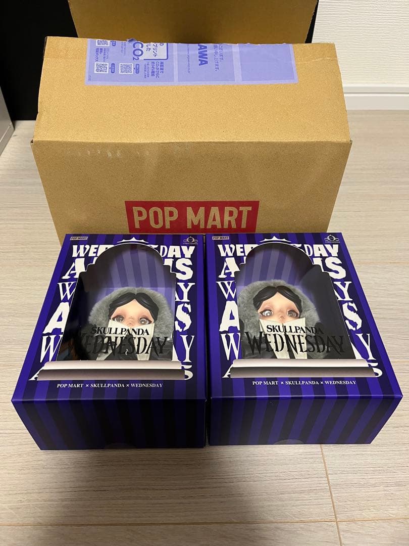 スカルパンダ　wednesday popmart 2点セット