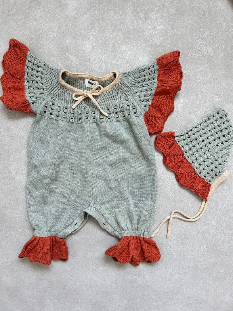 ロンパース・カバーオール MABLI EIRLYS ROMPER BONNET 6m S