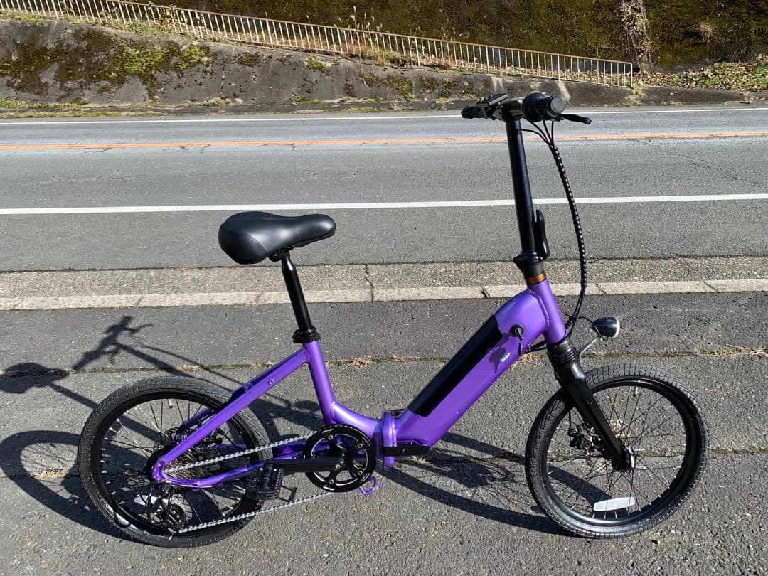 【動作確認済】送料無料 ディスク式折りたたみ電動自転車9.6Ah 7速20インチ