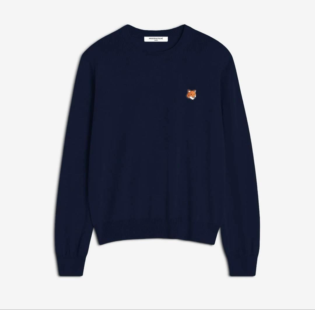 メゾンキツネ ニット　インディゴ　XS