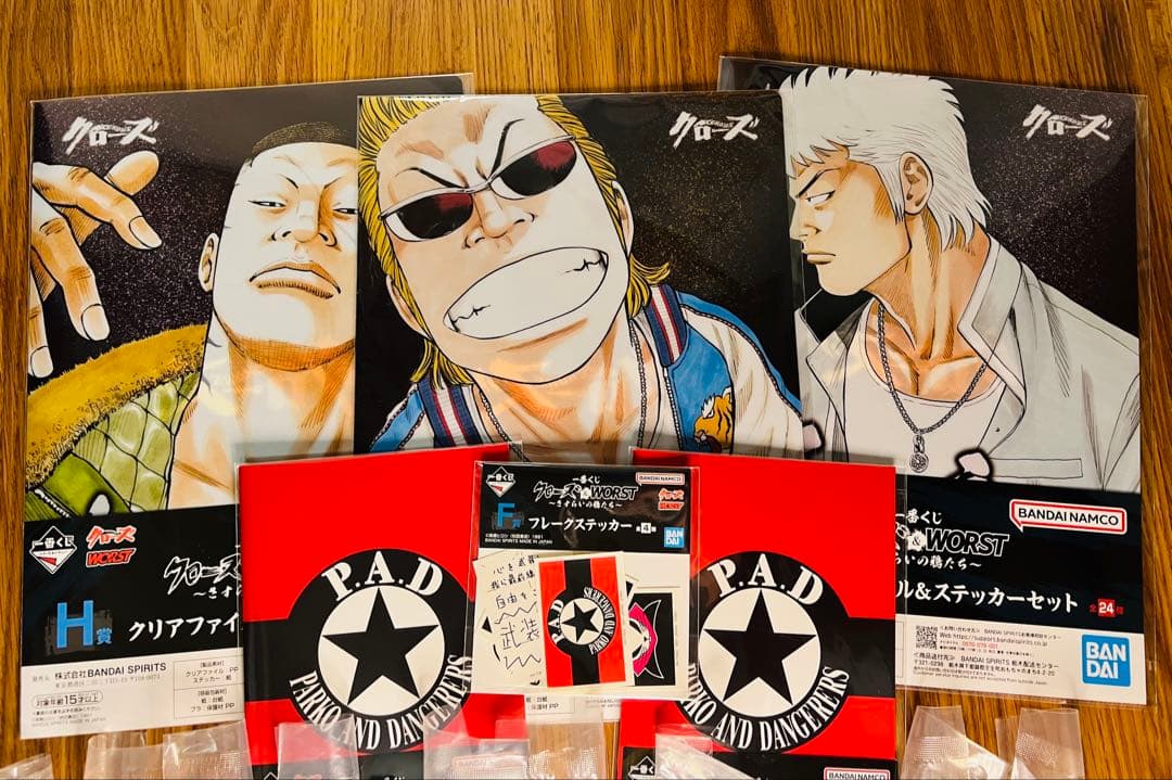 一番くじ クローズ&WORST ラバースタンド クリアファイル 15点セット