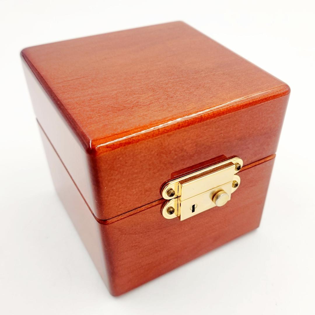 ソウルバード 1本用 メイプル材 腕時計ケース グリーンラムレザー 内装 鍵付き