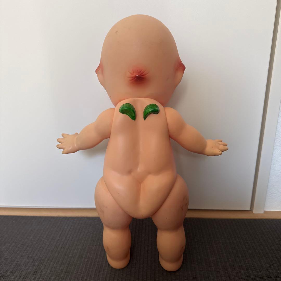 昭和レトロ キューピー 人形 日本製 緑色の羽 ビック ヴィンテージ