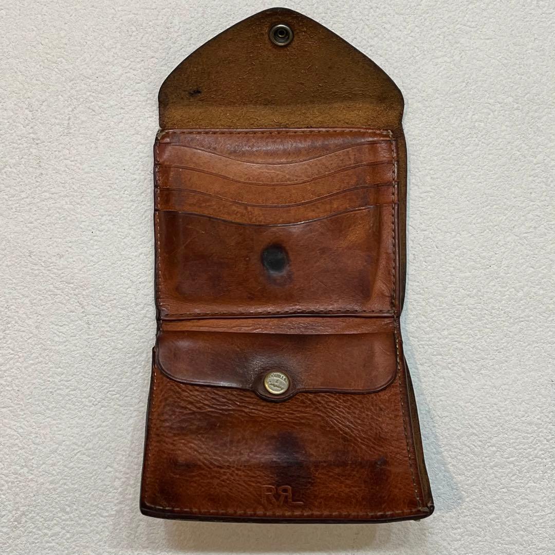 RRL コンチョ レザー ウォレット 二つ 折り 財布 ダブルアールエル