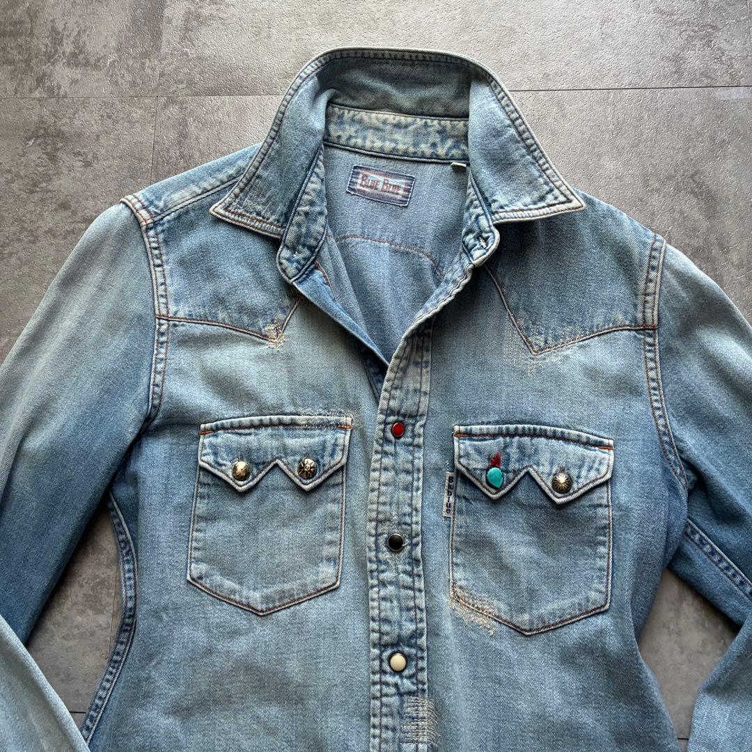 S〜M 激レアBlue Blue デニムシャツ B'z 稲葉浩志着 日本製 - メルカリ
