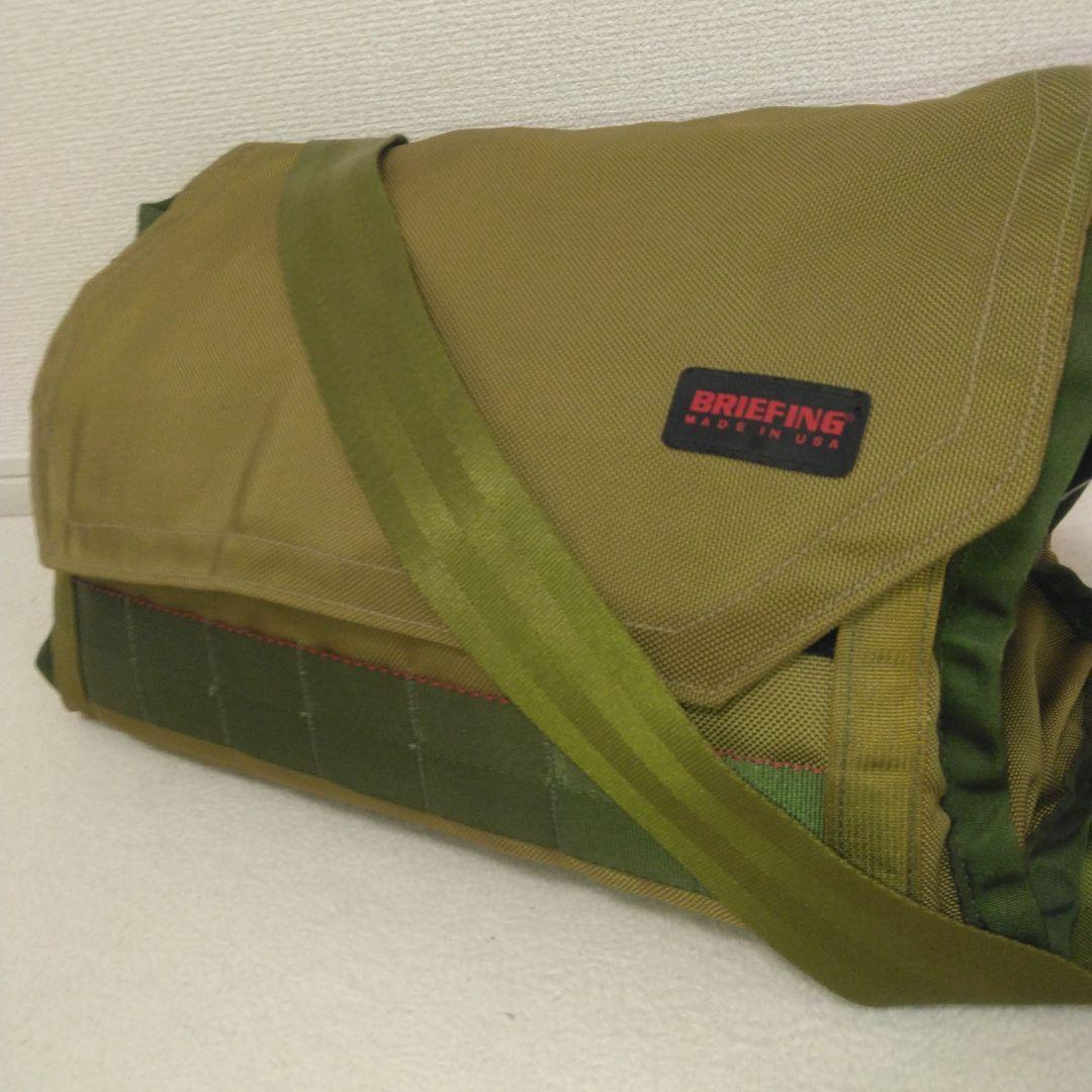 希少品　極美品　BRIEFING　FARVER　メッセンジャーバッグ　カーキ