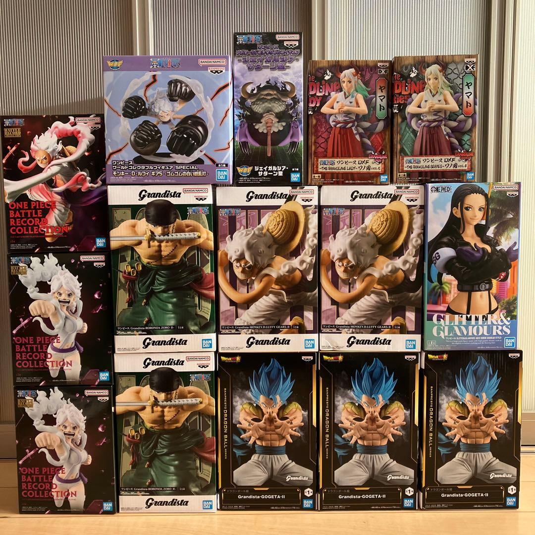 ワンピースフィギュア　ドラゴンボールフィギュア　まとめ売り　15箱