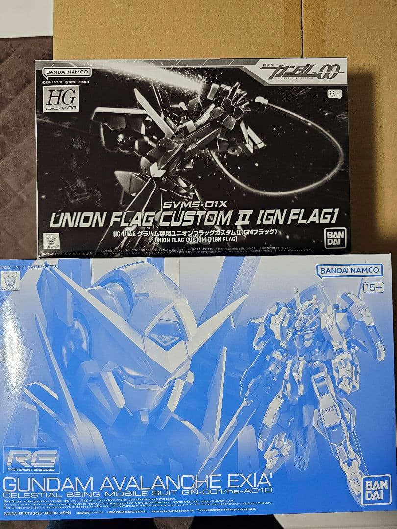 HG ユニオンフラッグカスタムII & RG アヴァランチエクシア HG 1/144 グラハム専用ユニオンフラッグカスタムII(GNフラッグ