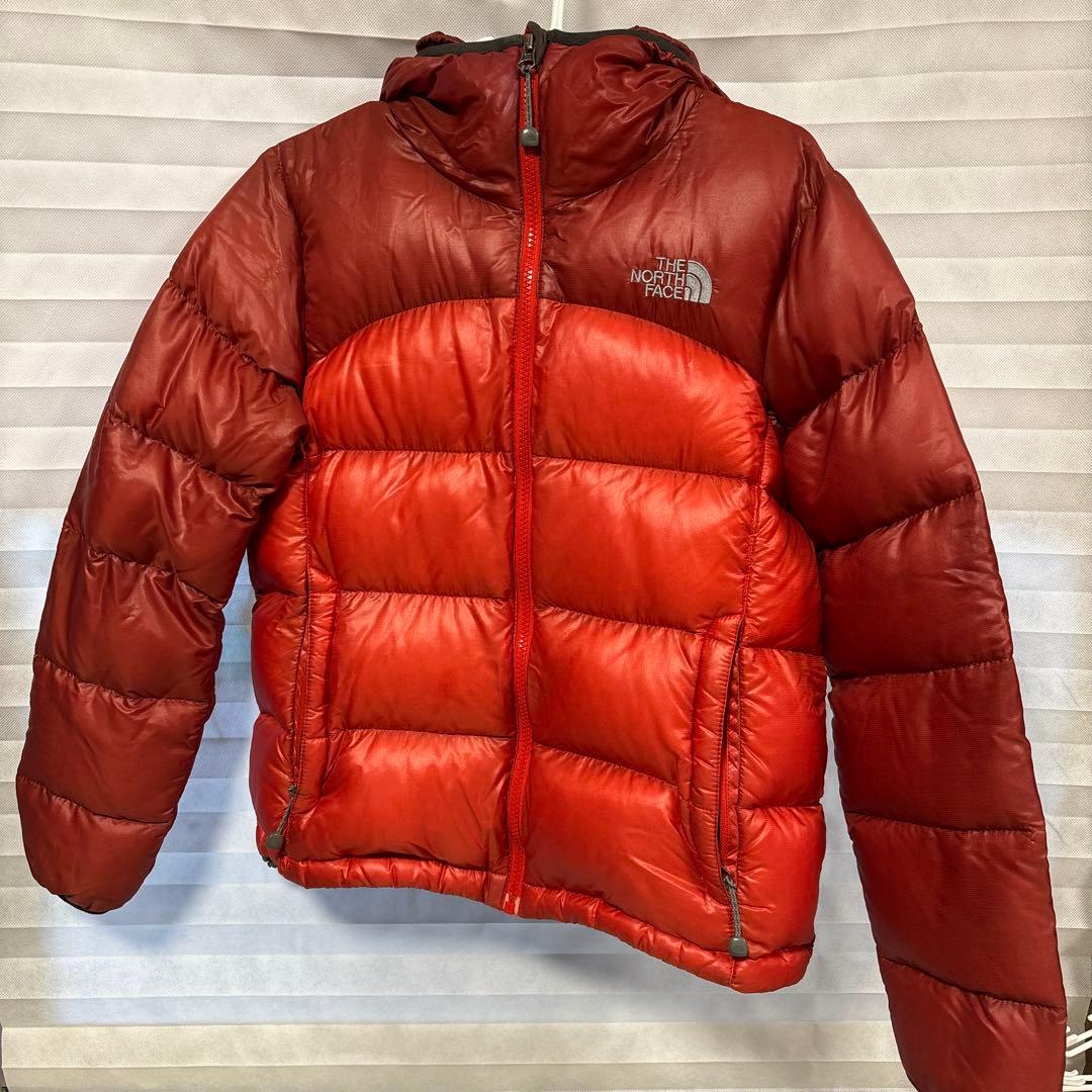 ス*マ様 THE NORTH FACE フード付きダウンジャケット ヌプシ レッ