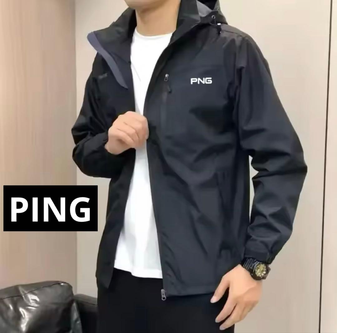 PING ピン 防風ジャケット　レインジャケットマウンテンパーカー　 Lサイズ 送料無料 マウンテンジャケット マウンテンパーカー メンズ ジャケット