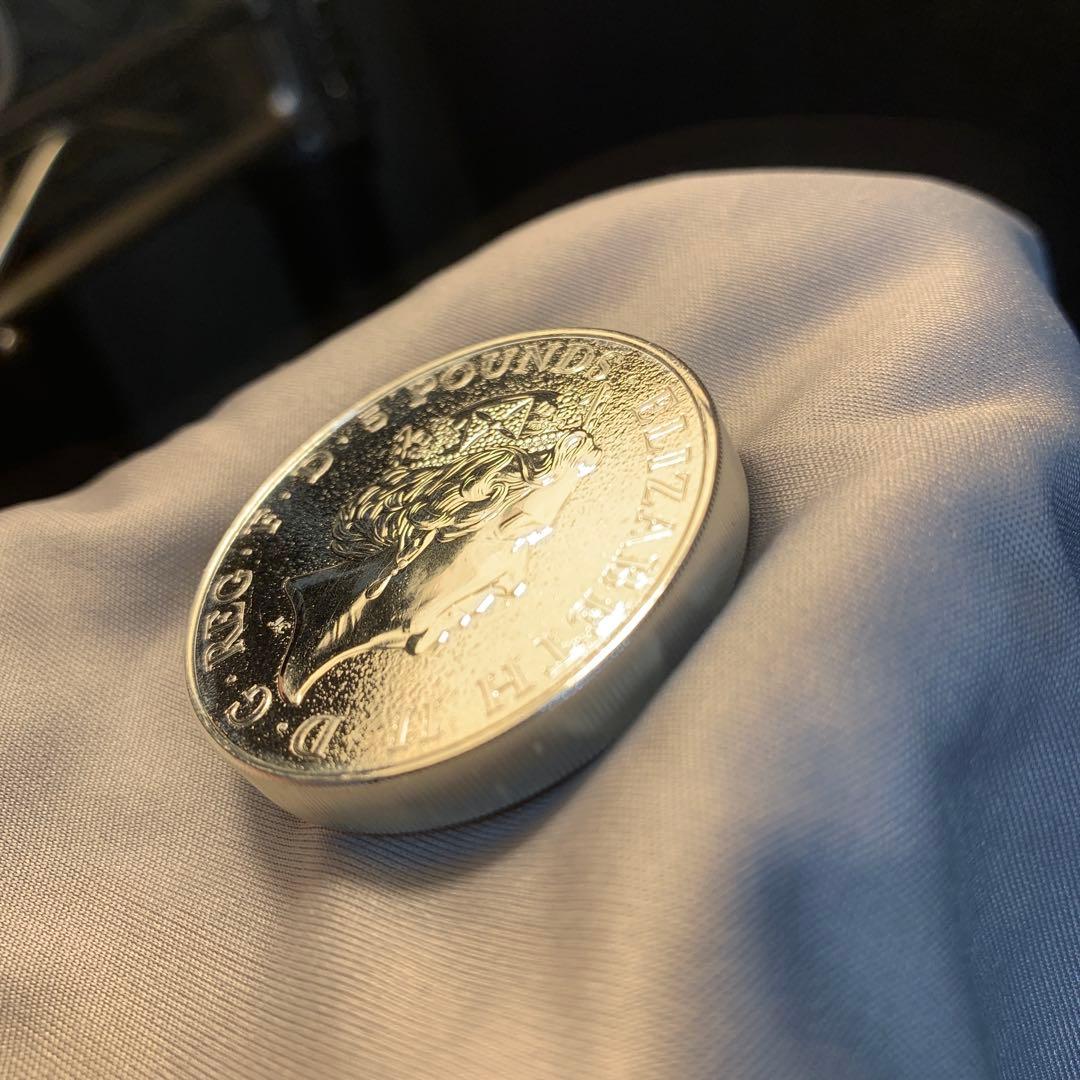 純銀貨 2オンス クイーンズビースト 2016 ライオン・イングランド M5