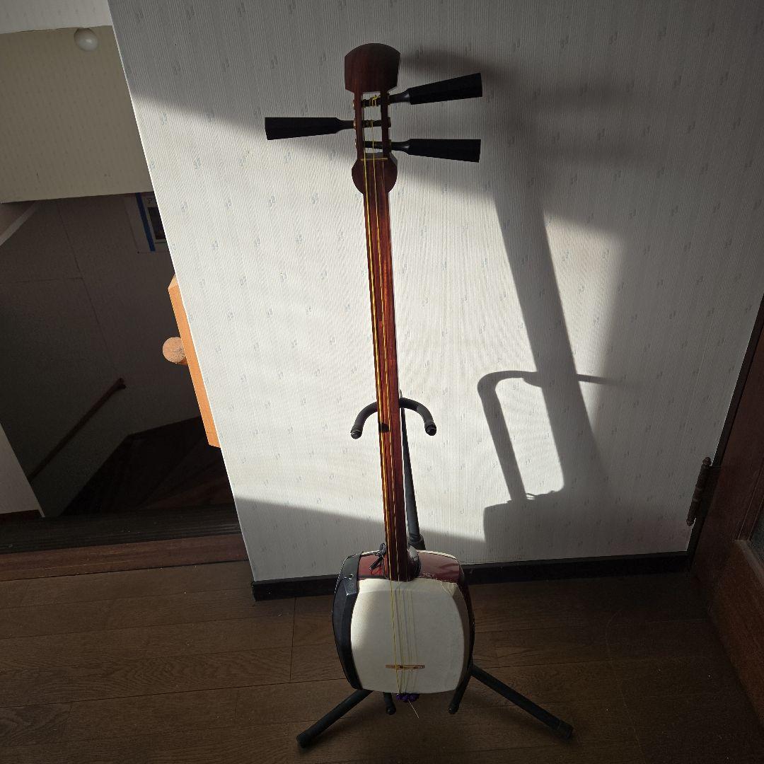 三味線 本体（津軽三味線　太棹　譜尺付き）