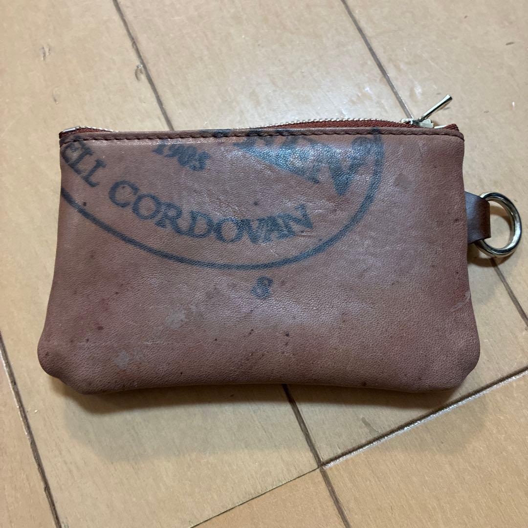 WILDSWANS ホーウィンコードバン裏スタンプポーチ　Sサイズ