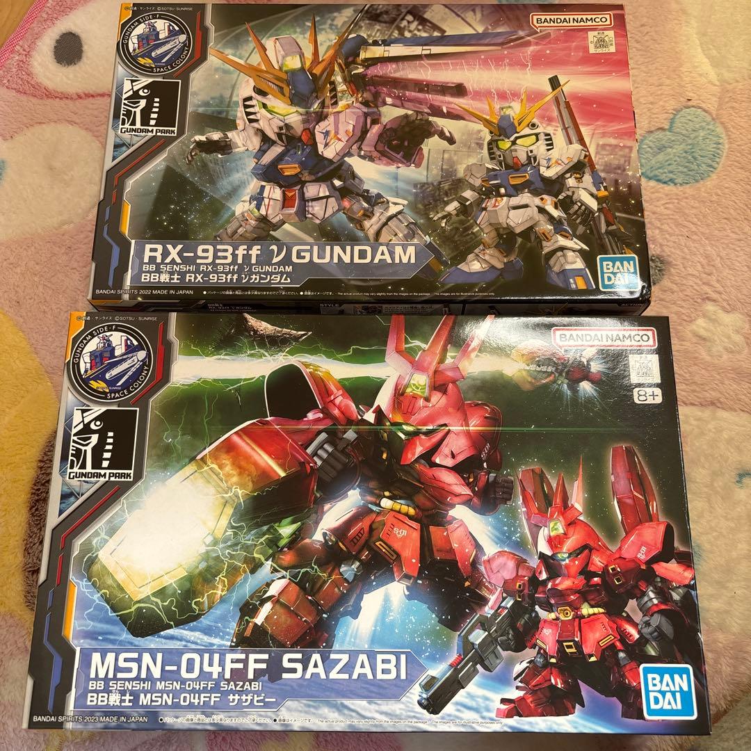 RX-93ff GUNDAM & MSN-04ff SAZABI セット - メルカリ