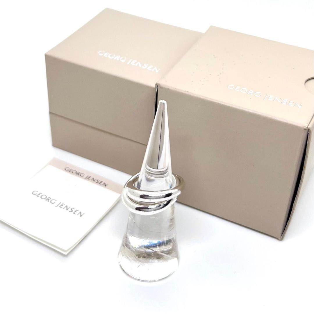 希少✨ジョージジェンセン ダブルリング 447 ルナ シルバー925 8号