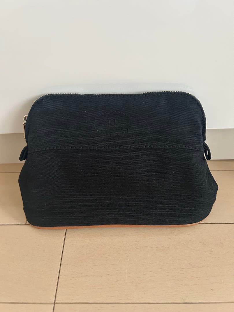 エルメス/ボリード/ポーチ/キャンバス/ブラック