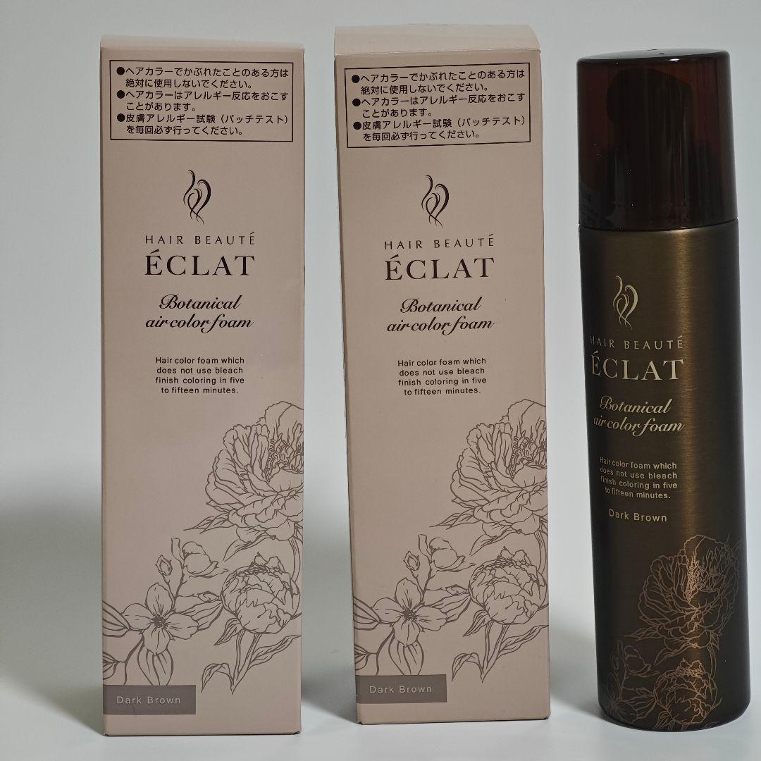 3本 ヘアボーテ　エクラ　ボタニカル　エアカラーフォーム　up