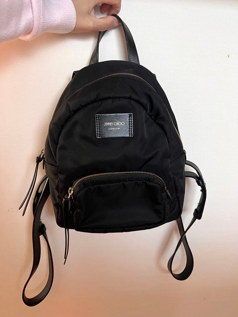 JIMMY CHOO ブラック リュック