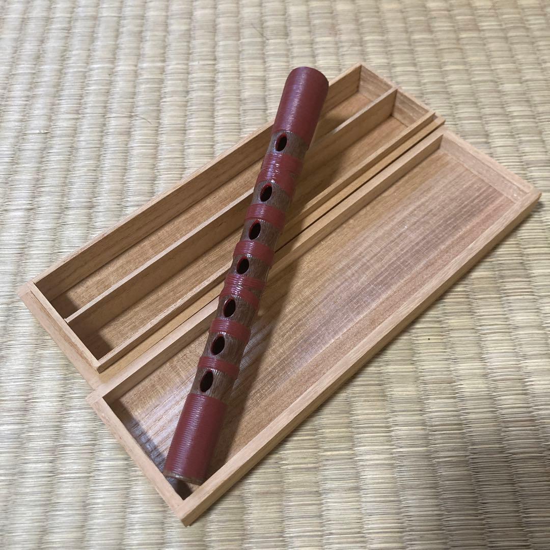 篳篥ひちりき 樹脂製　プラスチック管　すぐ鳴る盧舌ろぜつ付　専用ケース　雅楽⑦