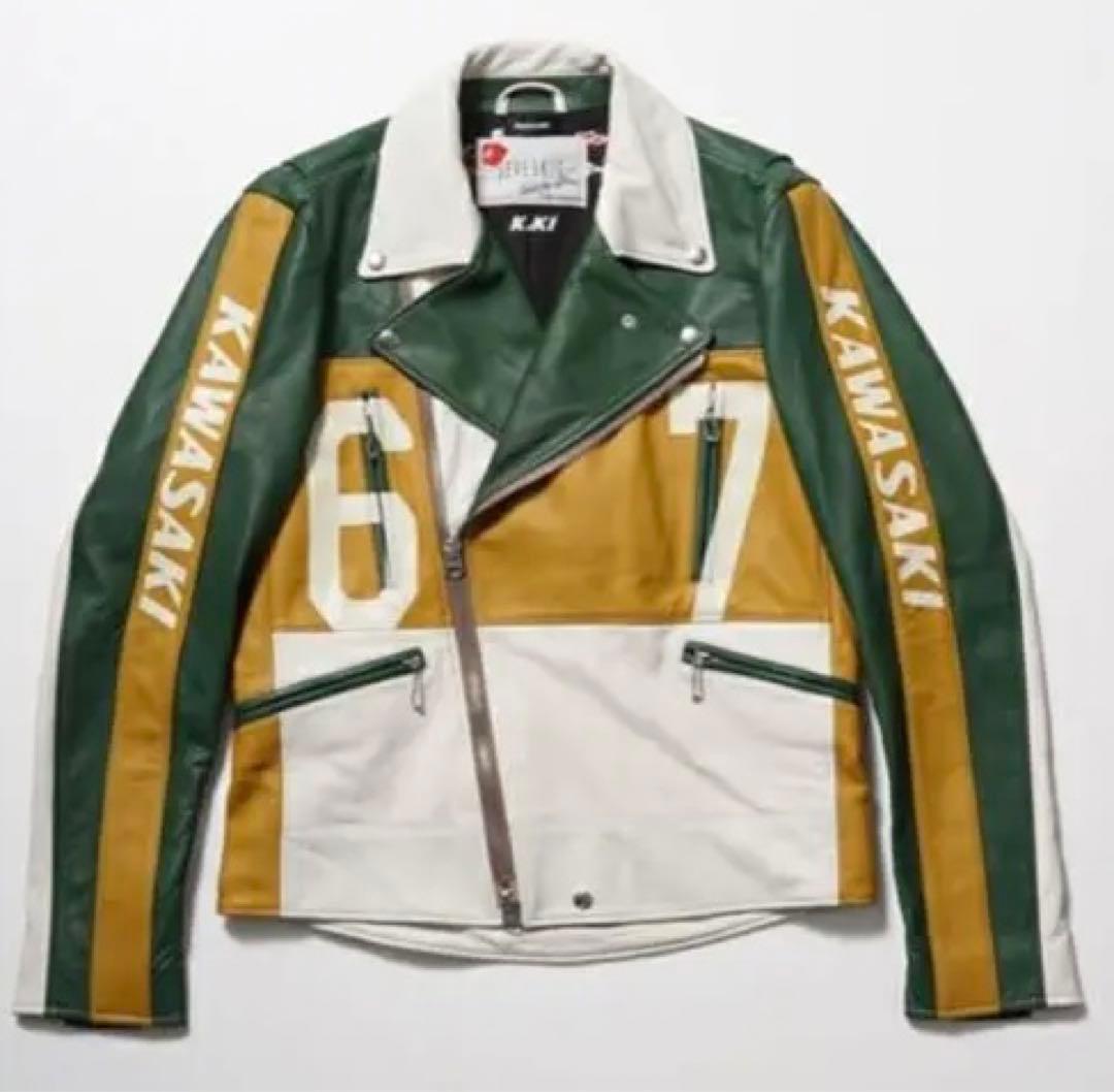 稀少 SEVESKIG ／ セヴシグ × KAWASAKI ライダースジャケット - メルカリ