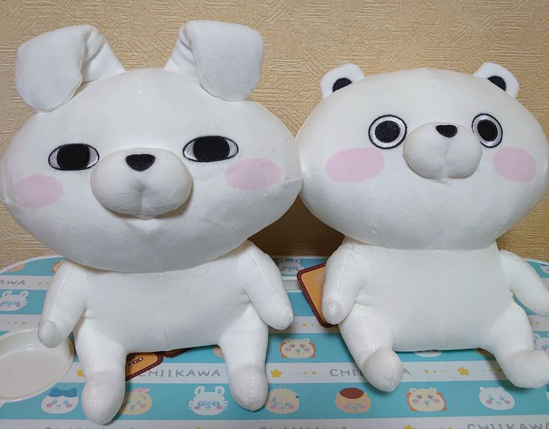 ヨッシースタンプ ましゅもっちぬいぐるみ 全2種 うさぎ100% くま100%