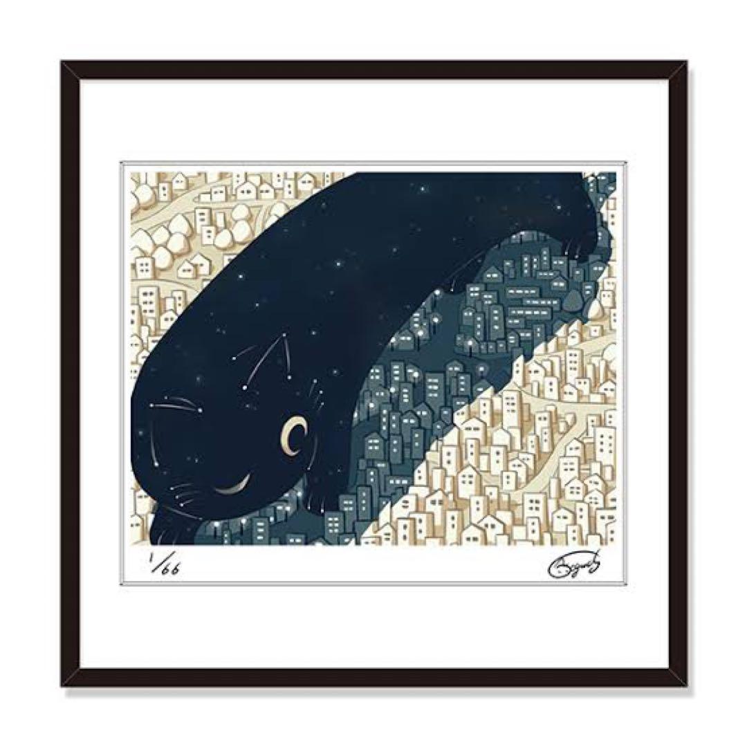 アボガド6 額装ポスター『夜長』　直筆サイン入り