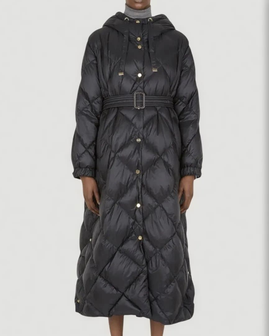 マックスマーラCube TREPA テクニカルキルティングロングダウンコート