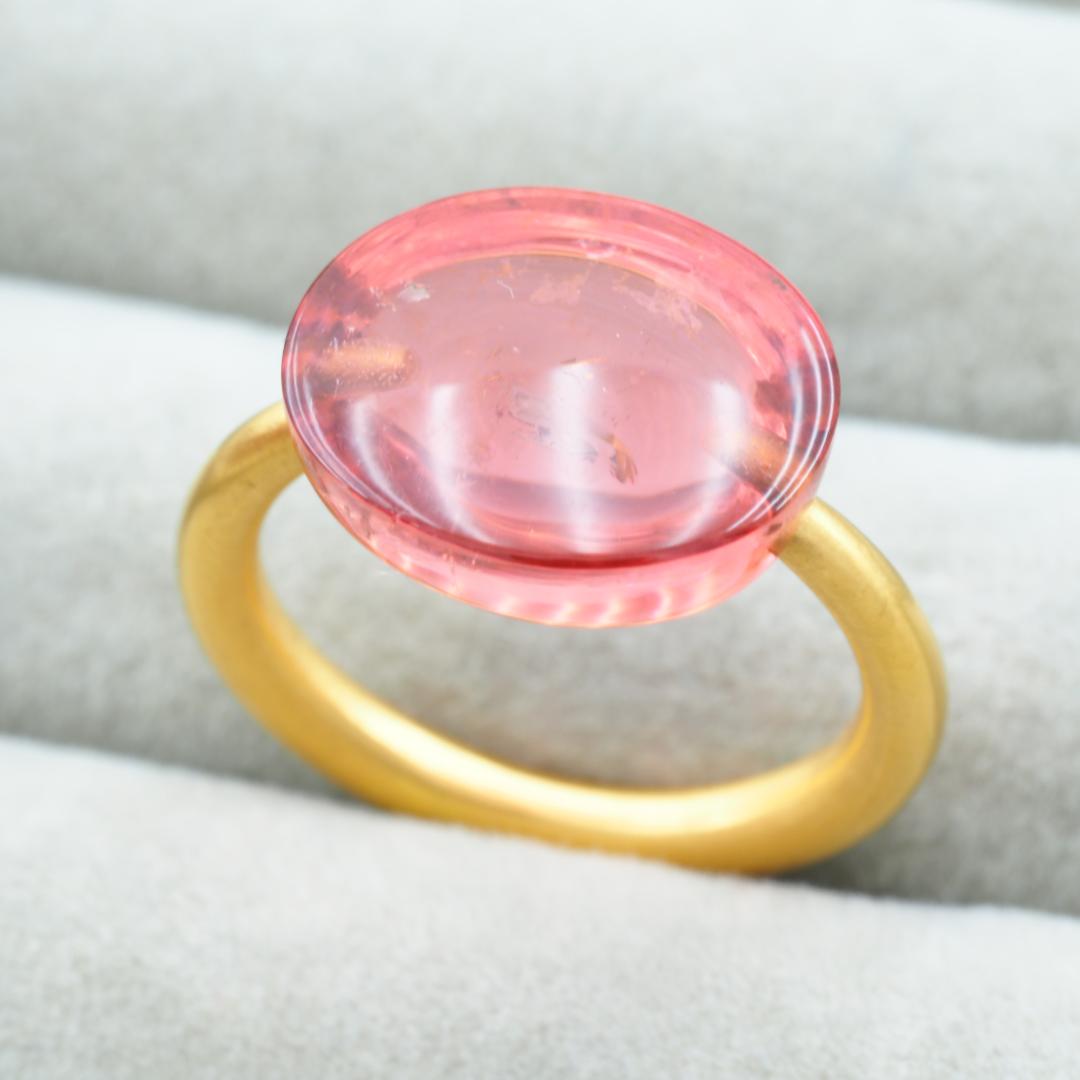 マリーエレーヌドゥタイヤック リング ピンクトルマリン 13.22ct K22