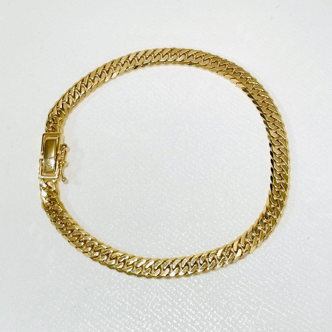 新品 18金 喜平ブレスレット 11.74g 18cm 6面ダブルK18 キヘイ