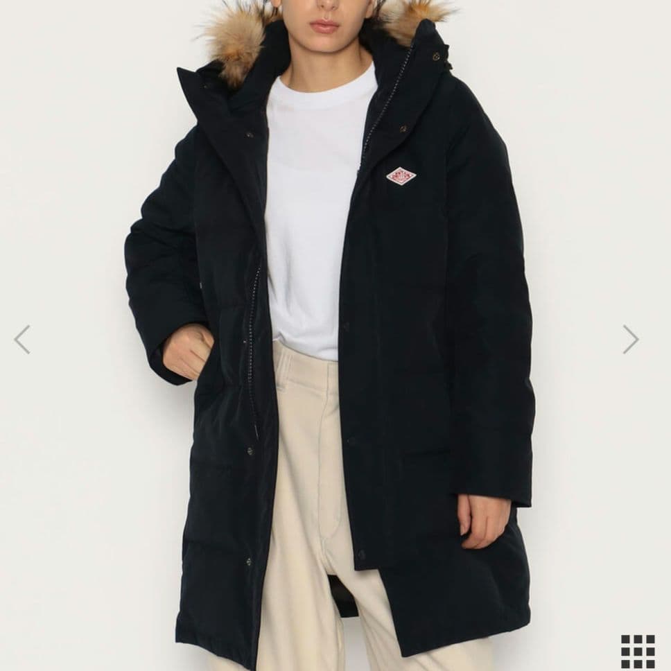 ダントン DANTON ロングコート ロングダウン ブラック