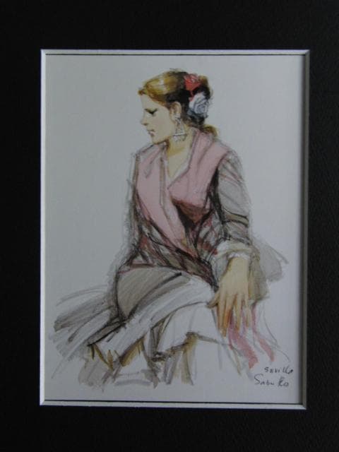 斉藤 三郎、希少画集画、新品高級額装付、状態良好