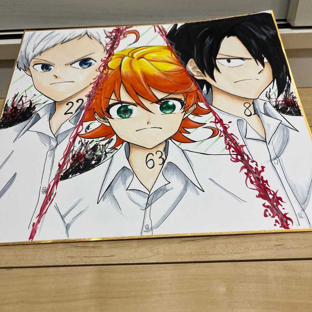 約束のネバーランド　色紙　絵画