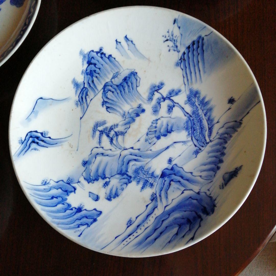 伊万里 染付大皿 5枚 27.4～39.6cm 明治～大正期 - メルカリ